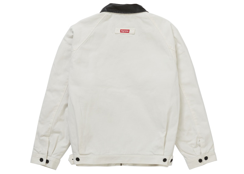 Supreme Leather Collar Work Jacket Natural 圖 3