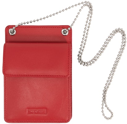 Supreme Leather ID Holder + Wallet Red Order Supreme Leather ID Holder + Wallet Red