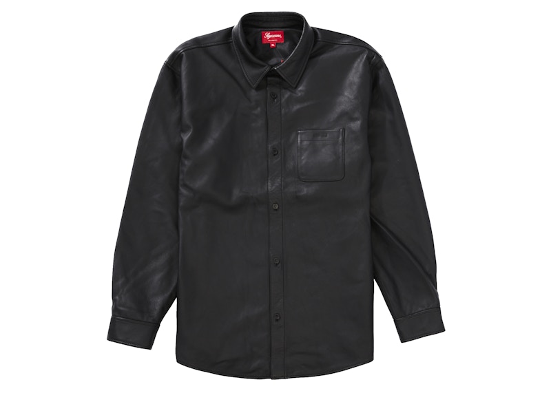 Supreme Leather Shirt Black