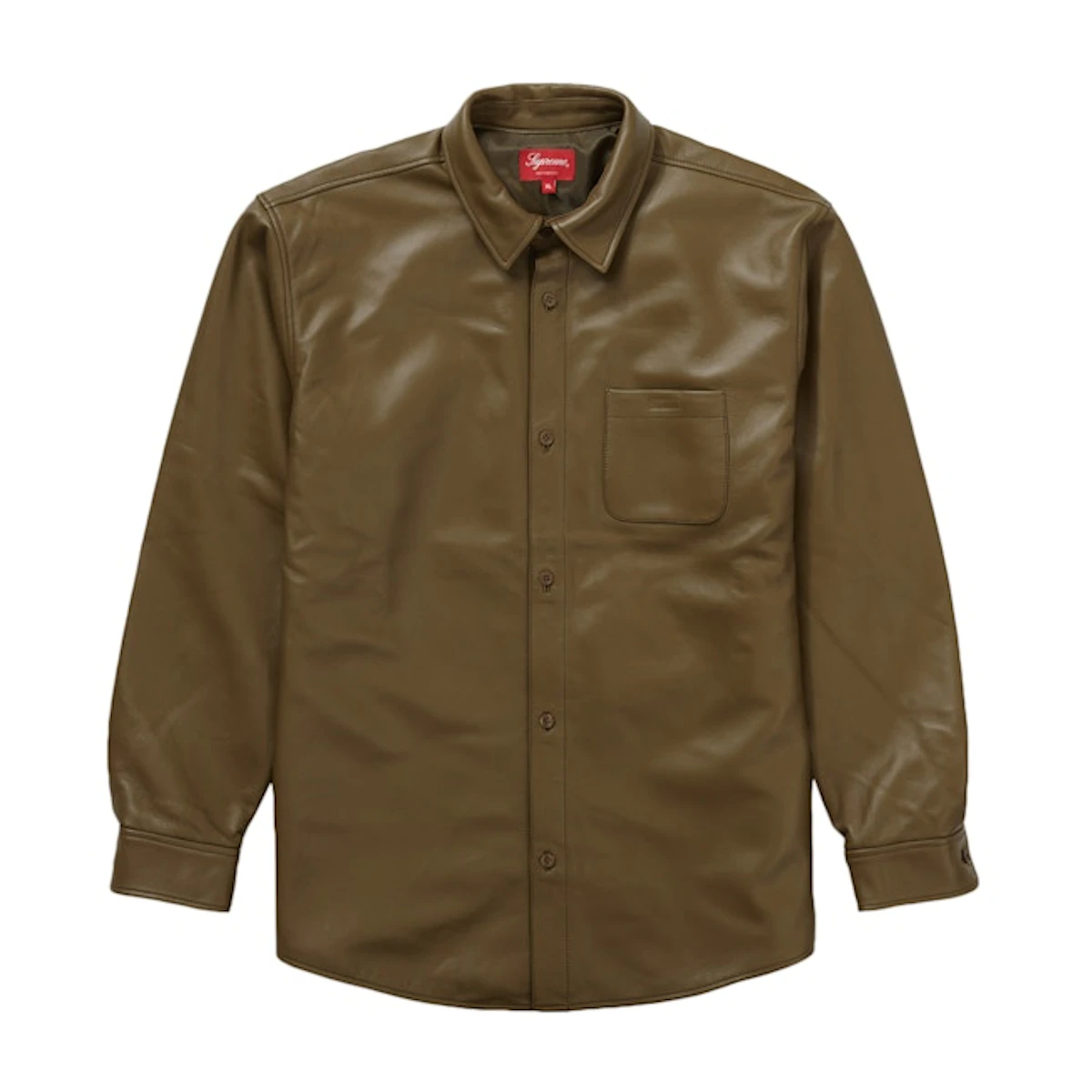 Buy Supreme Leather Shirt Olive - Novelship Buy Supreme Leather Shirt Olive - Novelship