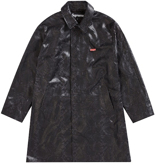 supreme-leather-snake-trench-coat-black