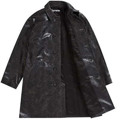 シュプリーム レザー蛇革トレンチコート (黒)
Order シュプリーム レザー蛇革トレンチコート (黒)