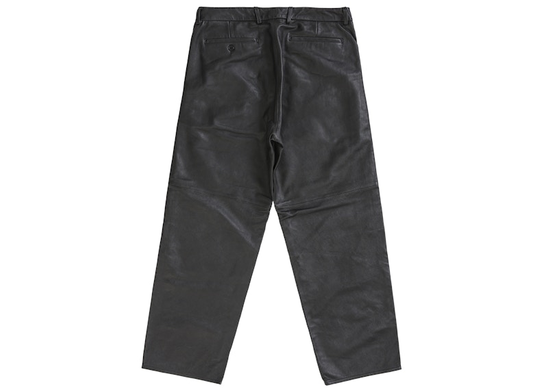 Supreme Leather Trouser Black 圖 2
