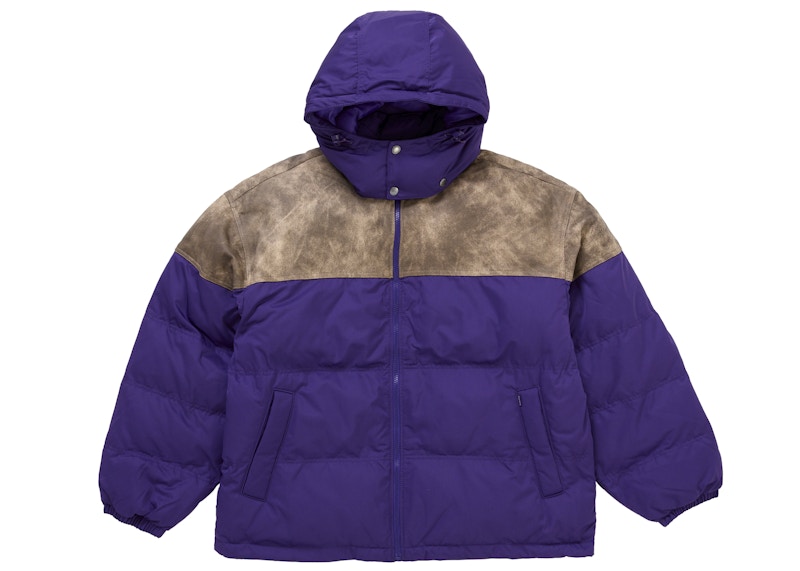 Buy Chaqueta Acolchada Supreme de Cuero Yoke Morada