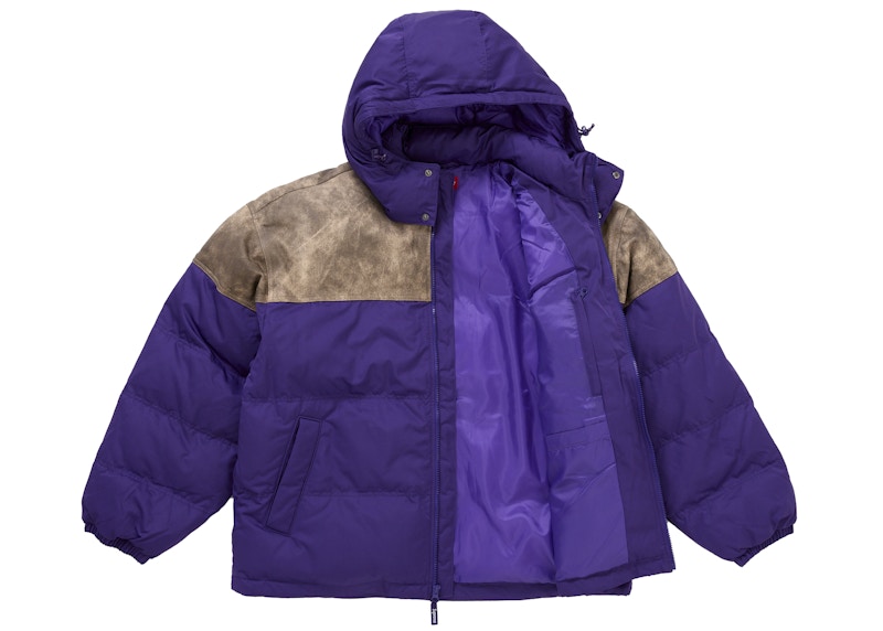 Order Chaqueta Acolchada Supreme de Cuero Yoke Morada