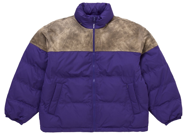 Shop Chaqueta Acolchada Supreme de Cuero Yoke Morada