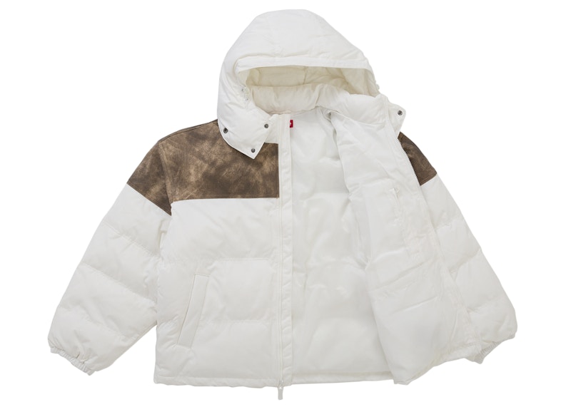 Order 슈프림 레더 요크 퍼퍼 재킷 화이트