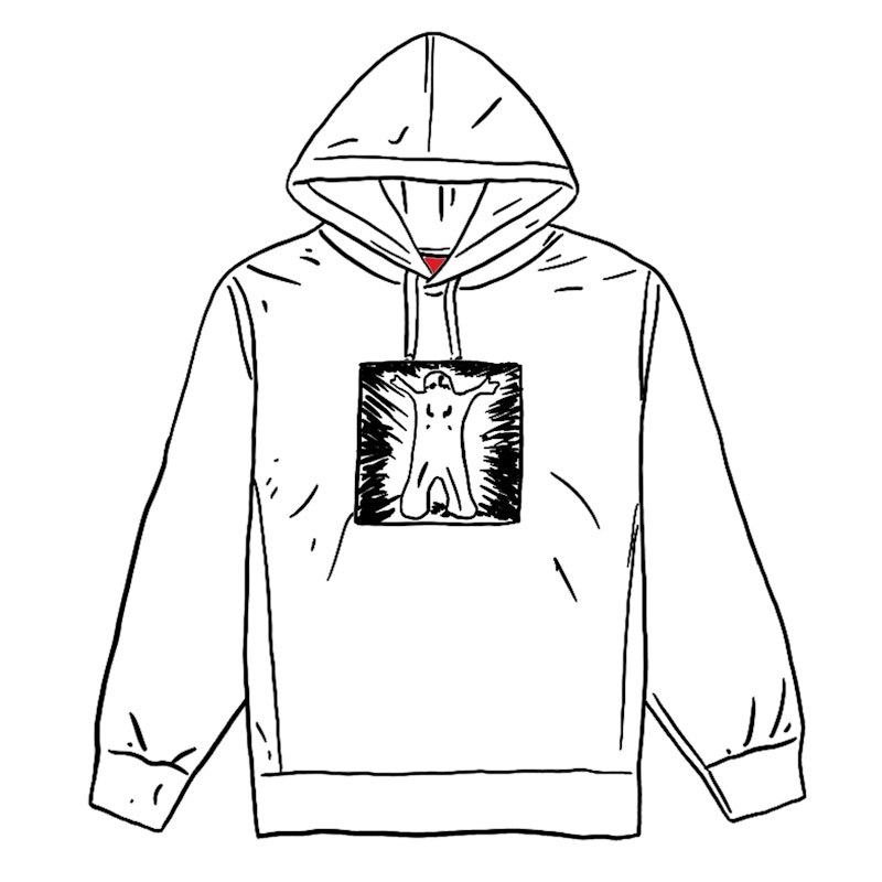 Buy Sudadera con Capucha Supreme Leigh Bowery Gris Ceniza