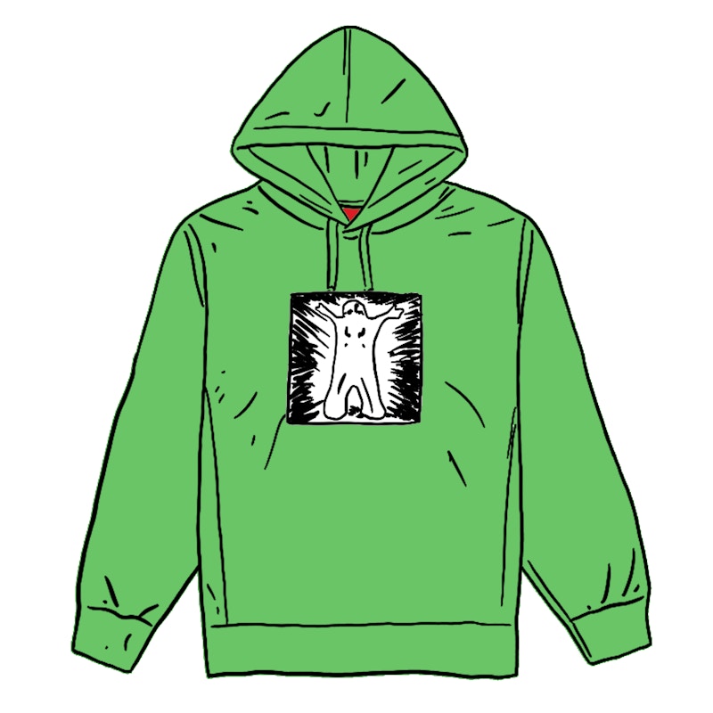 Buy Sudadera con Capucha Supreme Leigh Bowery Verde Brillante