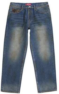 Supreme Jean Loose Fit Indigo dengan Corak Leopard Faux Fur. Buy Supreme Jean Loose Fit Indigo dengan Corak Leopard Faux Fur.