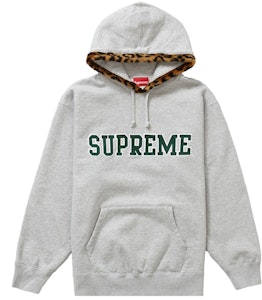 Supreme Sudadera con Capucha Leopardo Heather Gris Buy Supreme Sudadera con Capucha Leopardo Heather Gris