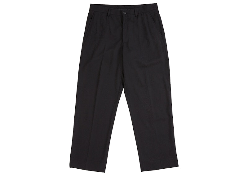 Buy Supreme Leopard Wool Trouser Black