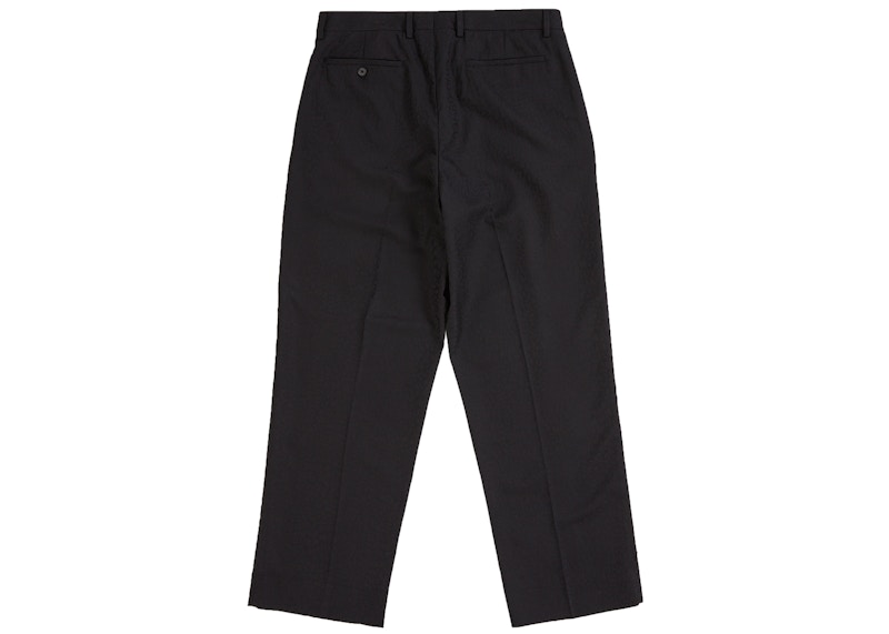 Order Supreme Leopard Wool Trouser Black