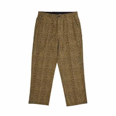 Supreme Leopard Wool Trouser Tan