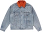 Buy Supreme Levis Quilted Reversible Trucker Jacket Blue