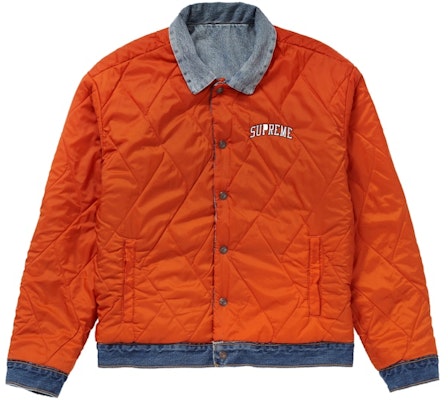 Supreme Levis Quilted Reversible Trucker Jacket Blue Order Supreme Levis Quilted Reversible Trucker Jacket Blue