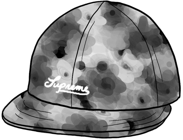 supreme-liberty-floral-6-panel-black