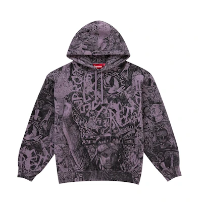 Supreme Liberty Hooded Sweatshirt Dusty Purple