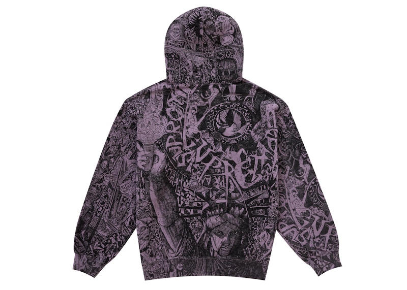 Supreme Liberty Hooded Sweatshirt Dusty Purple 圖 2