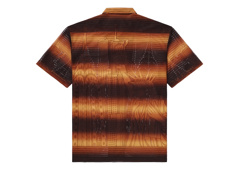 Order 至尊自由蕾絲短袖襯衫 橘色