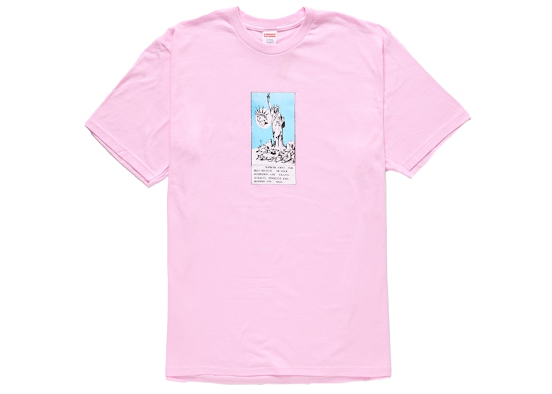 Supreme Liberty Tee Light Pink