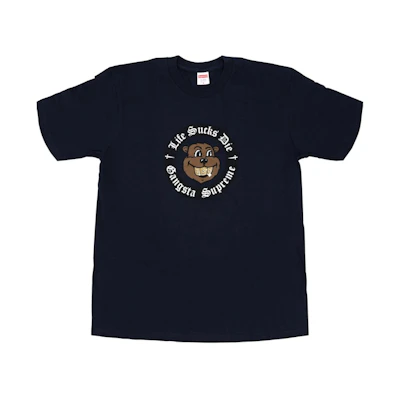 Supreme Life Sucks Die Tee Navy