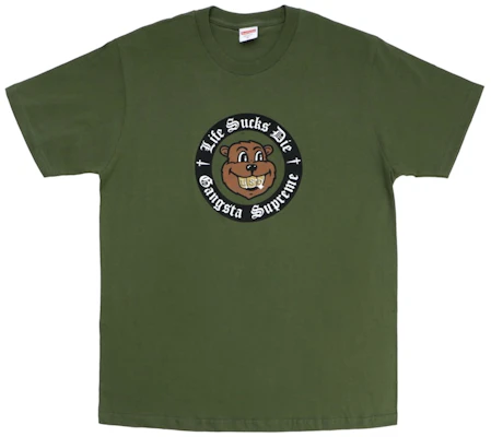 Supreme Life Sucks Die Kemeja T Hijau Zaitun Buy Supreme Life Sucks Die Kemeja T Hijau Zaitun