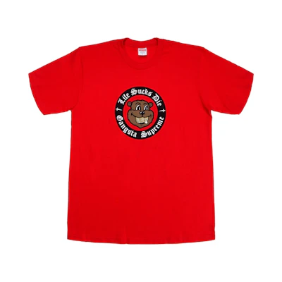 Supreme Life Sucks Die Tee Red