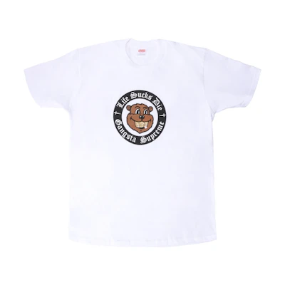 Supreme Life Sucks Die Tee White