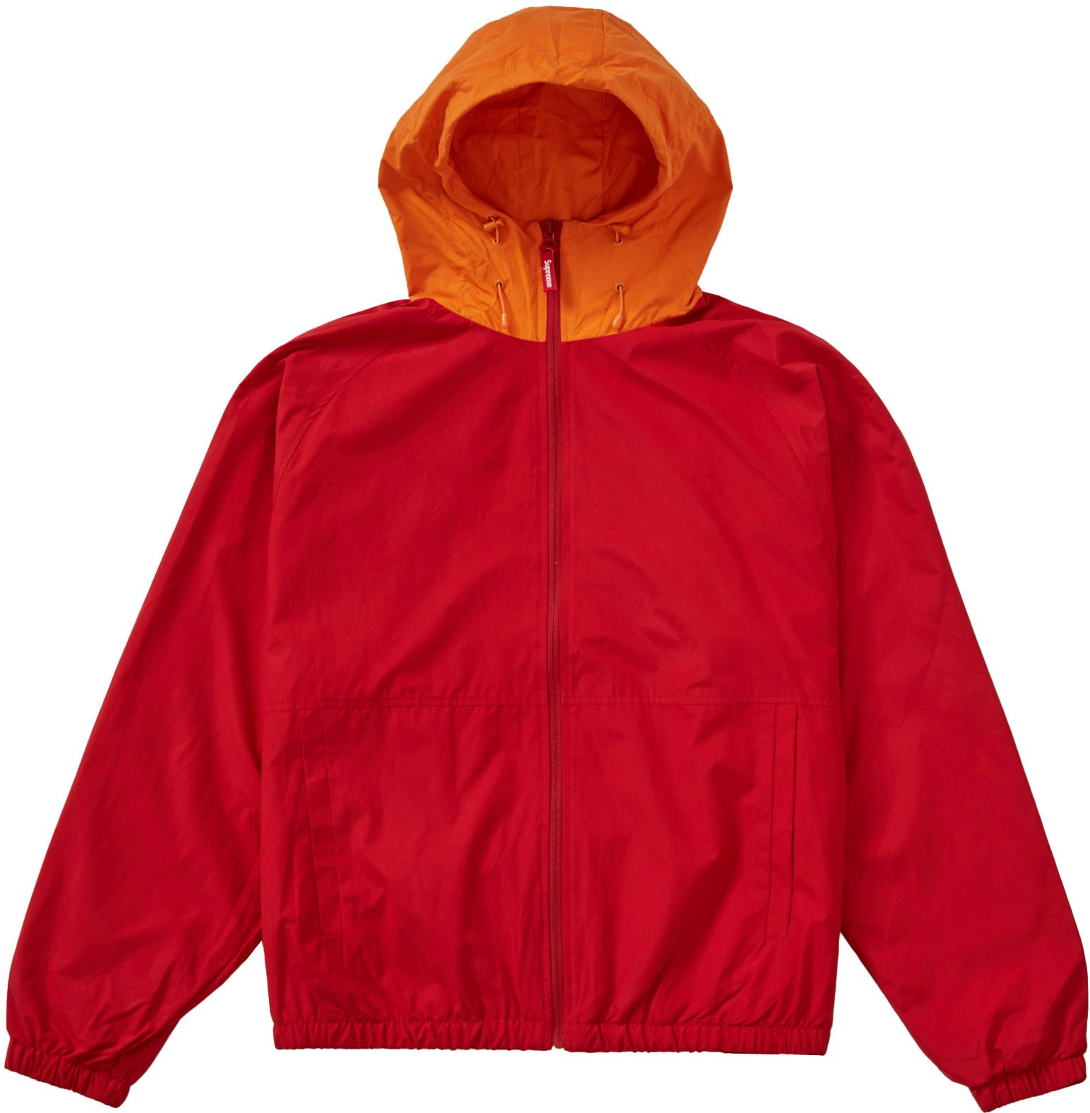 Supreme Lightweight Nylon Hooded Jacket Red