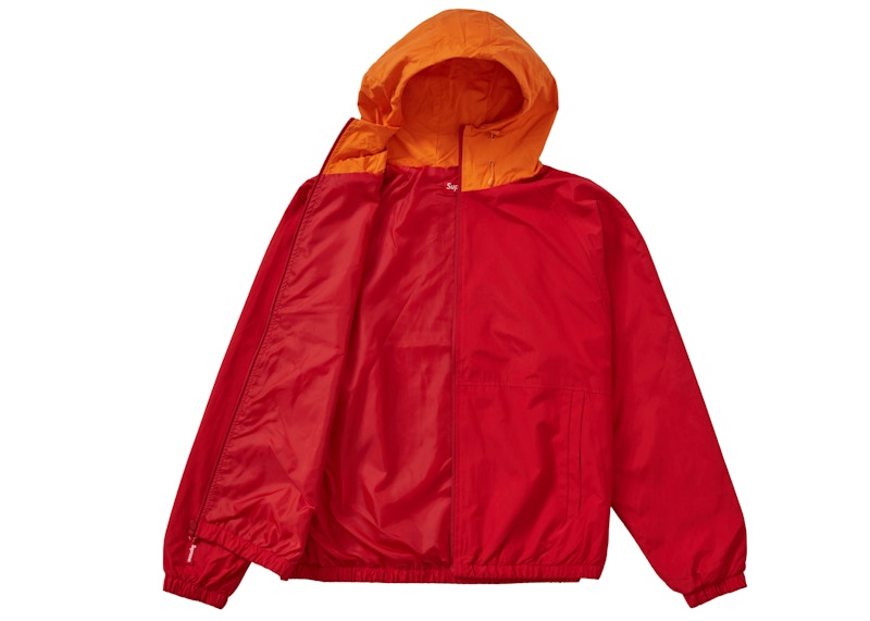 Order Supreme 轻薄红色尼龙连帽夹克