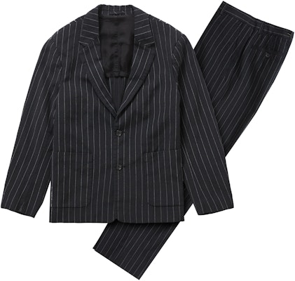 ブラック【新品M】Supreme Lightweight Pinstripe Suit