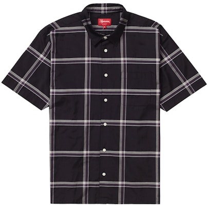Supreme 黑色轻便格子短袖衬衫 Buy Supreme 黑色轻便格子短袖衬衫
