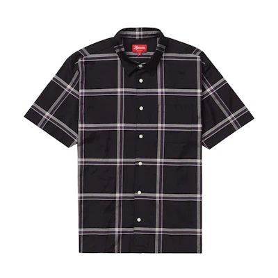 Supreme Lightweight Plaid S/S Shirt Black