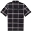 Order Supreme 黑色轻便格子短袖衬衫