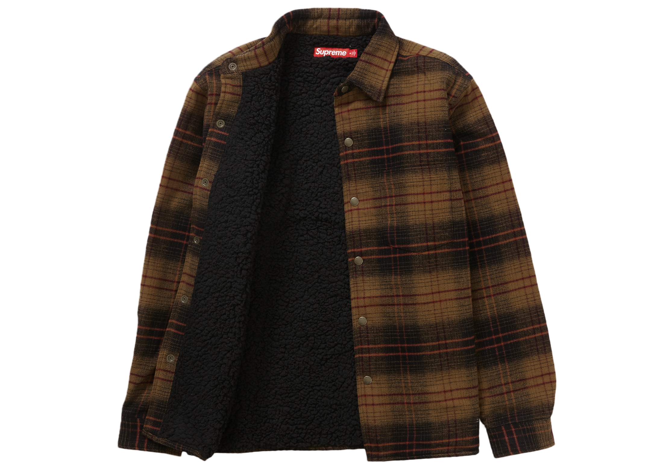 Supreme Lined Flannel Snap Shirt Blackを購入 - Novelship