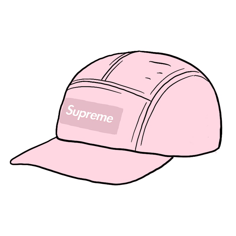 Supreme Linen Camp Cap Dusty Purple