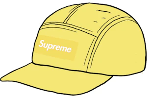 Supreme Linen Camp Cap Lime Supreme Linen Camp Cap Lime