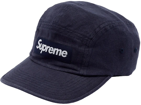 Supreme海军蓝亚麻营地帽 Buy Supreme海军蓝亚麻营地帽