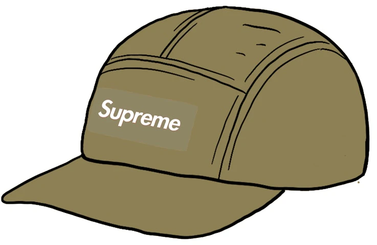 supreme-linen-camp-cap-olive