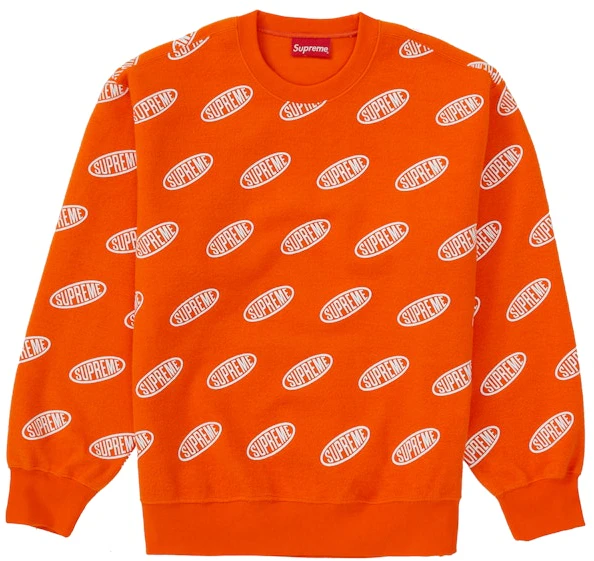 supreme-liner-crewneck-orange