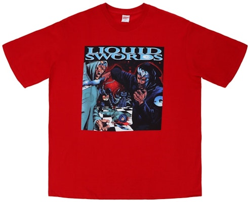 Supreme Liquid Swords Tee Red Buy Supreme Liquid Swords Tee Red