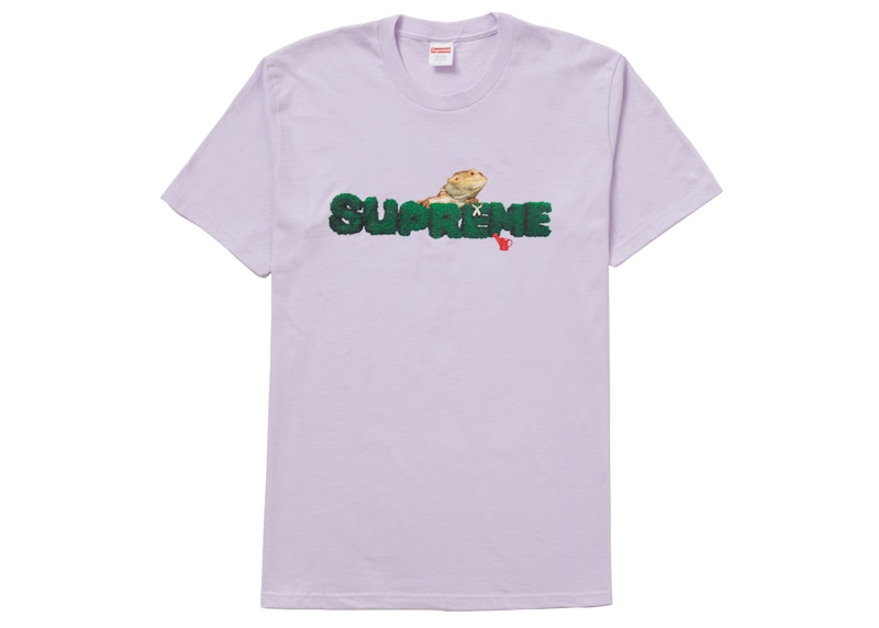 Supreme Lizard Tee Light Purple