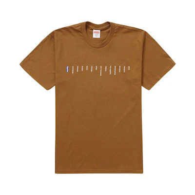 Supreme Location Tee Light Brown
