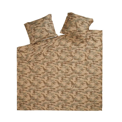 Supreme Logo Camo Duvet + Pillow Set Tan