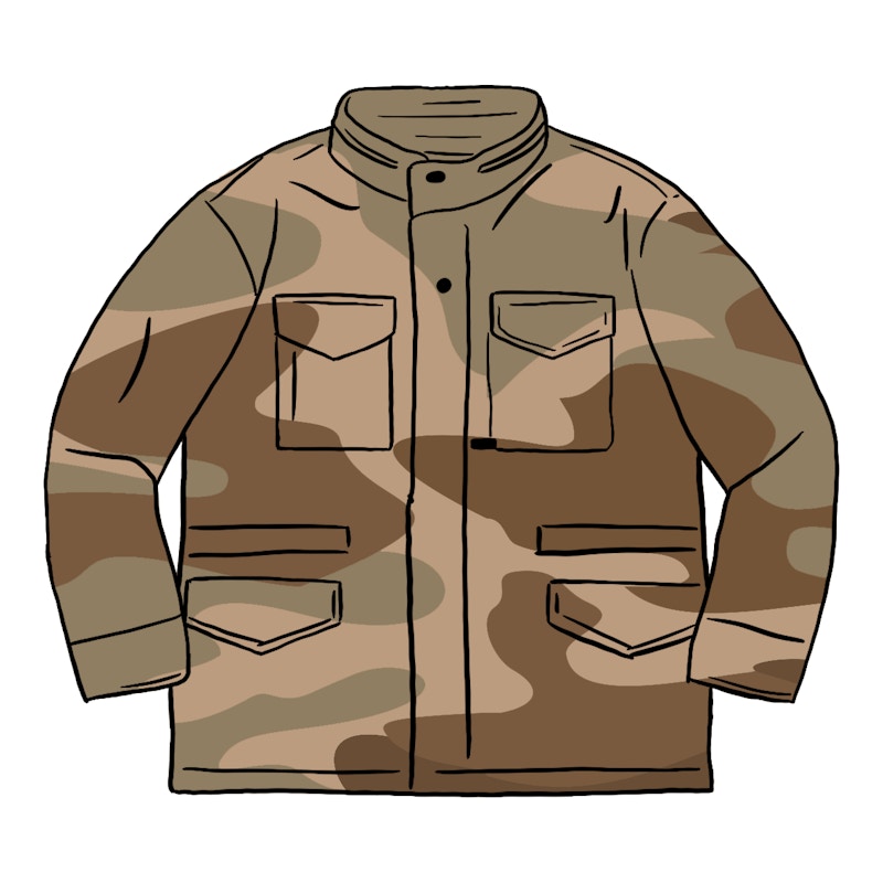 Comprar Supreme Canvas Clip Jacket Tan Camo - Novelship