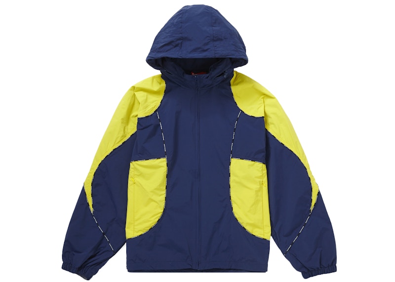 Lookbook Chaqueta Deportiva con Capucha Supreme Logo Piping Azul Marino