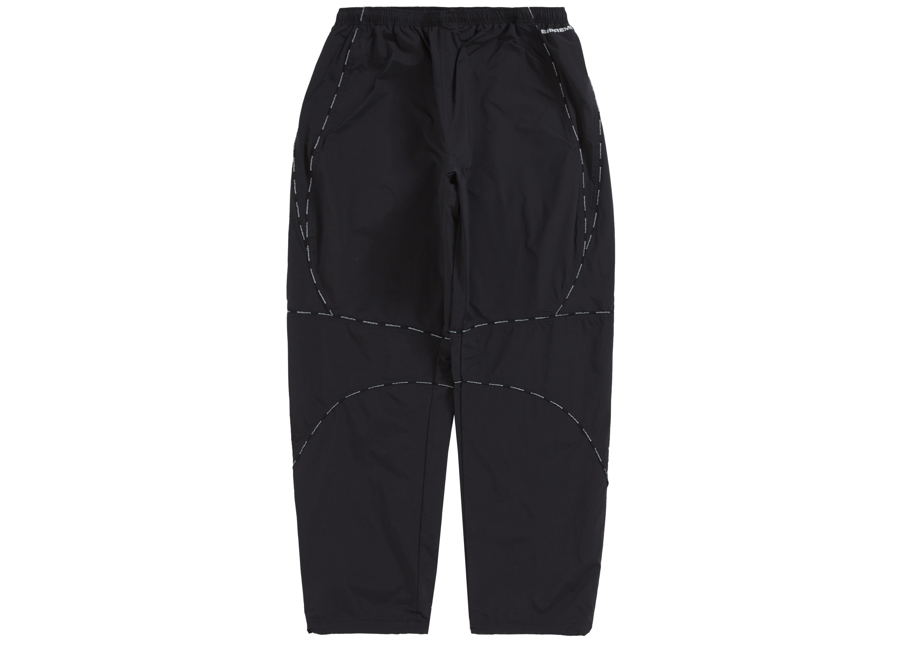 Supreme Logo Piping Track Pant Black - Novelship