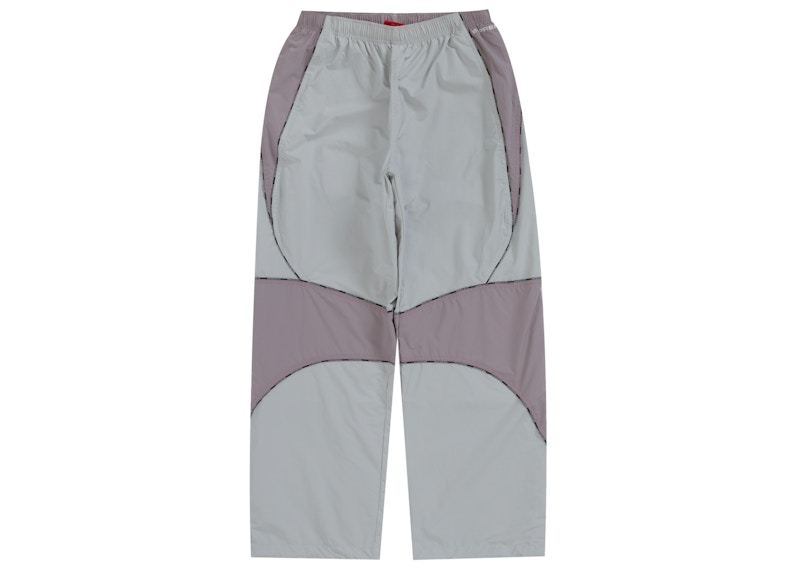 Supreme Logo Piping Track Pant Grey