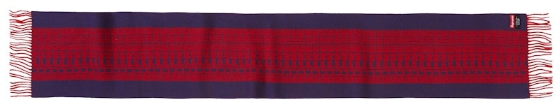 supreme-logo-repeat-scarf-navy